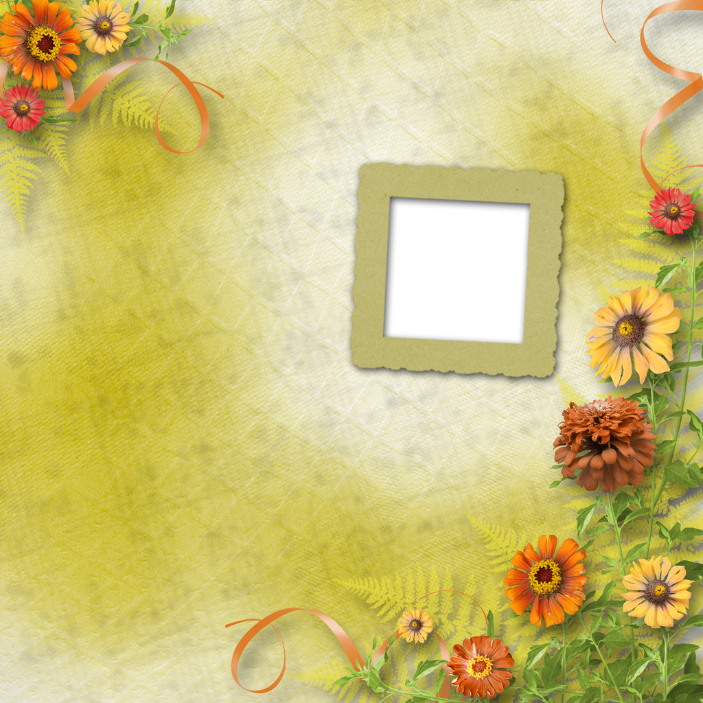 mehrfarbige Karte für Grußkarten oder Einladungen mit Blumenstrauß - Foto, Bild