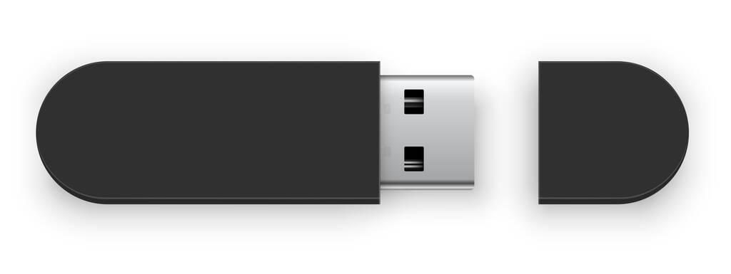 USB flash disk - Vektör, Görsel