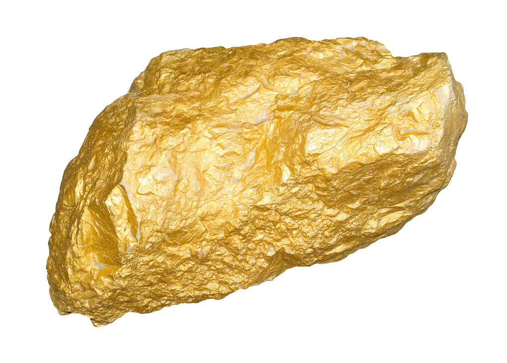 Gouden Goudklompje - Foto, afbeelding