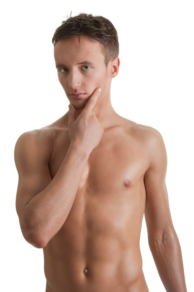 joven deportista con torso desnudo - Foto, imagen