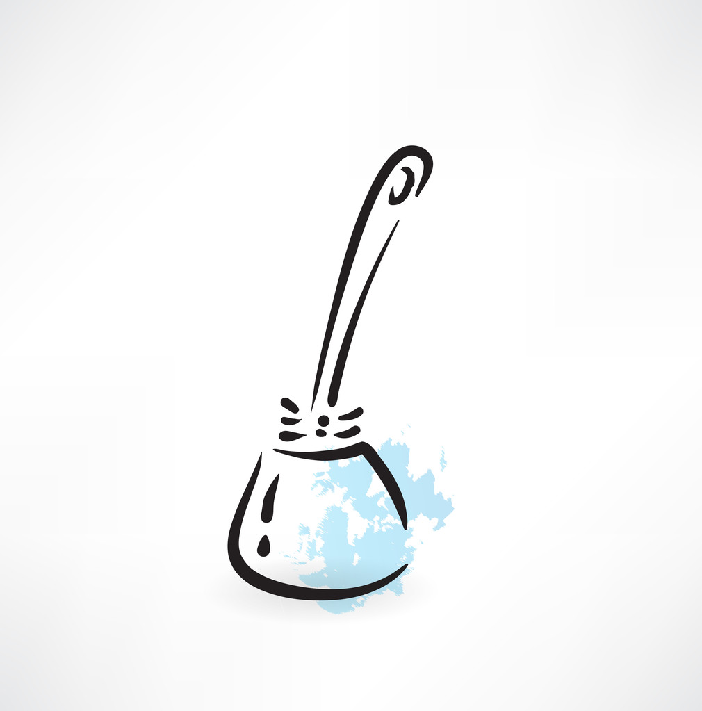 ícone escova de vaso sanitário
 - Vetor, Imagem