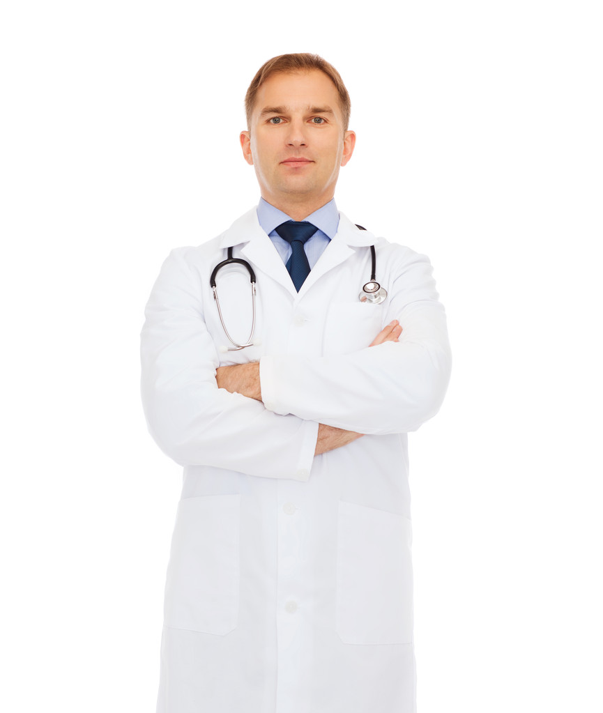 médico masculino com estetoscópio - Foto, Imagem