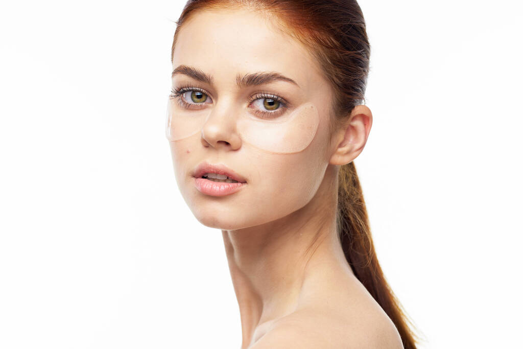 жінка з чистою шкірою колаген догляд за шкірою обличчя крупним планом
 - Фото, зображення