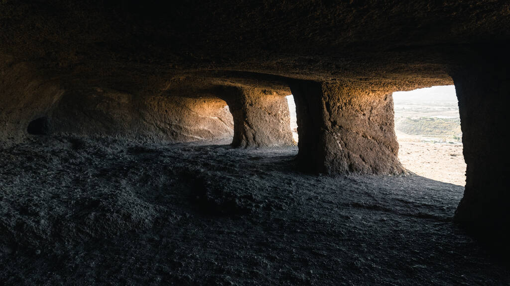A beautiful shot of the inside of some caves during the day - Photo, Image