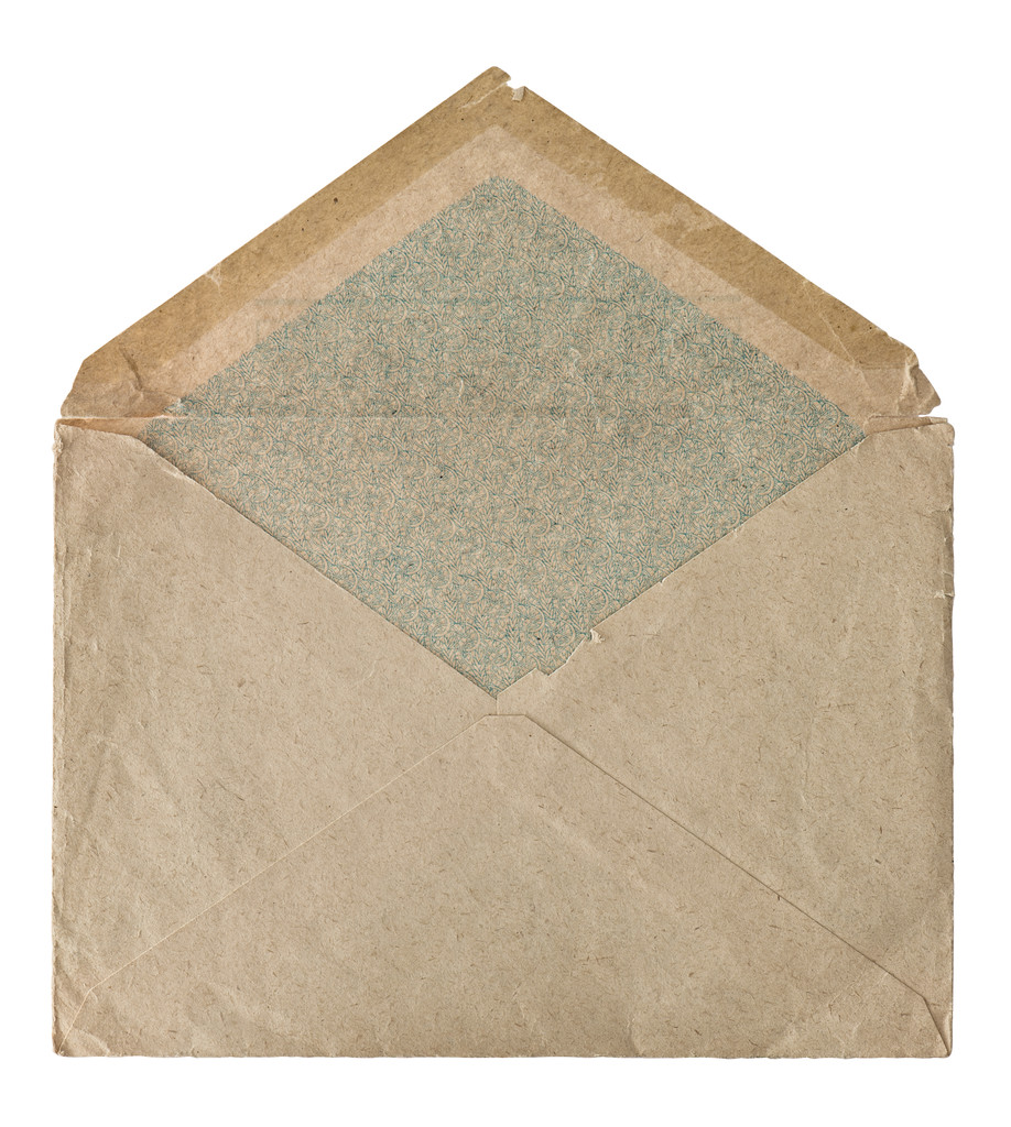 enveloppe de courrier de style rétro isolé sur blanc
 - Photo, image
