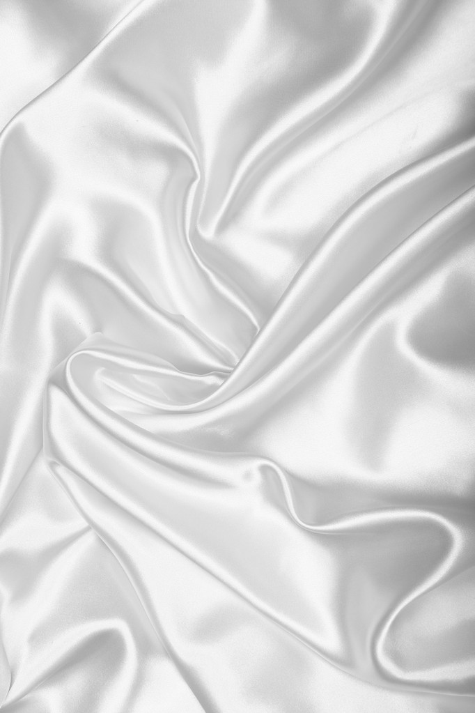 Smooth elegant white silk as background - Photo, Image