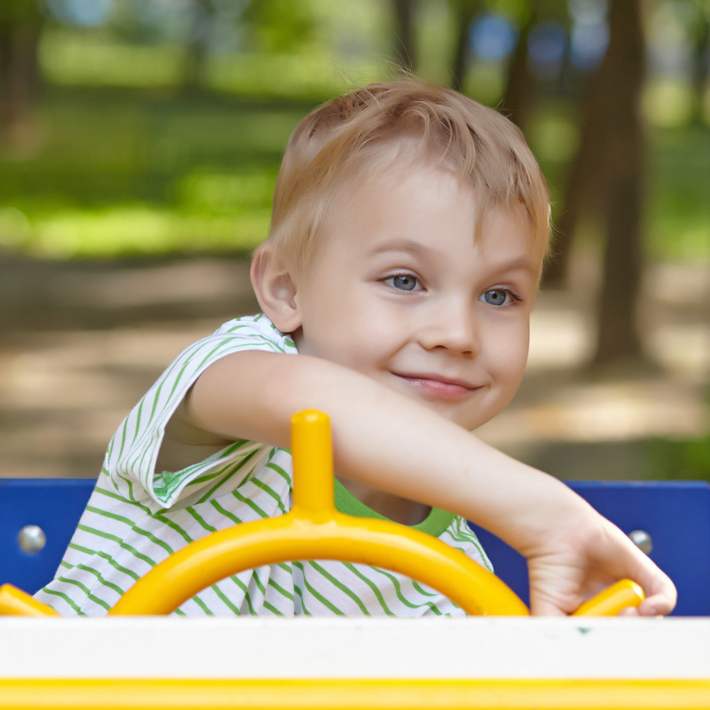 Boy on a playground - Photo, Image