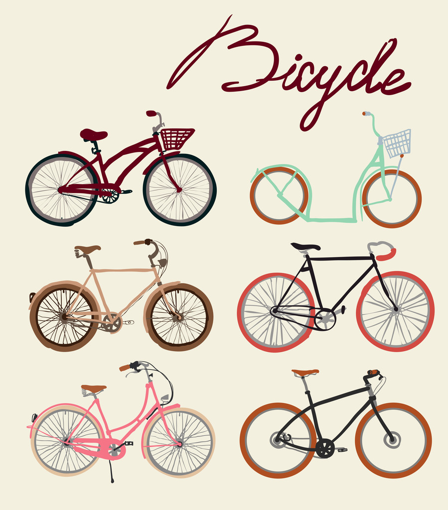 Bicicletas conjunto
 - Vetor, Imagem