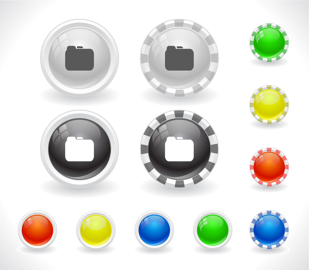 Botones para web
. - Vector, Imagen