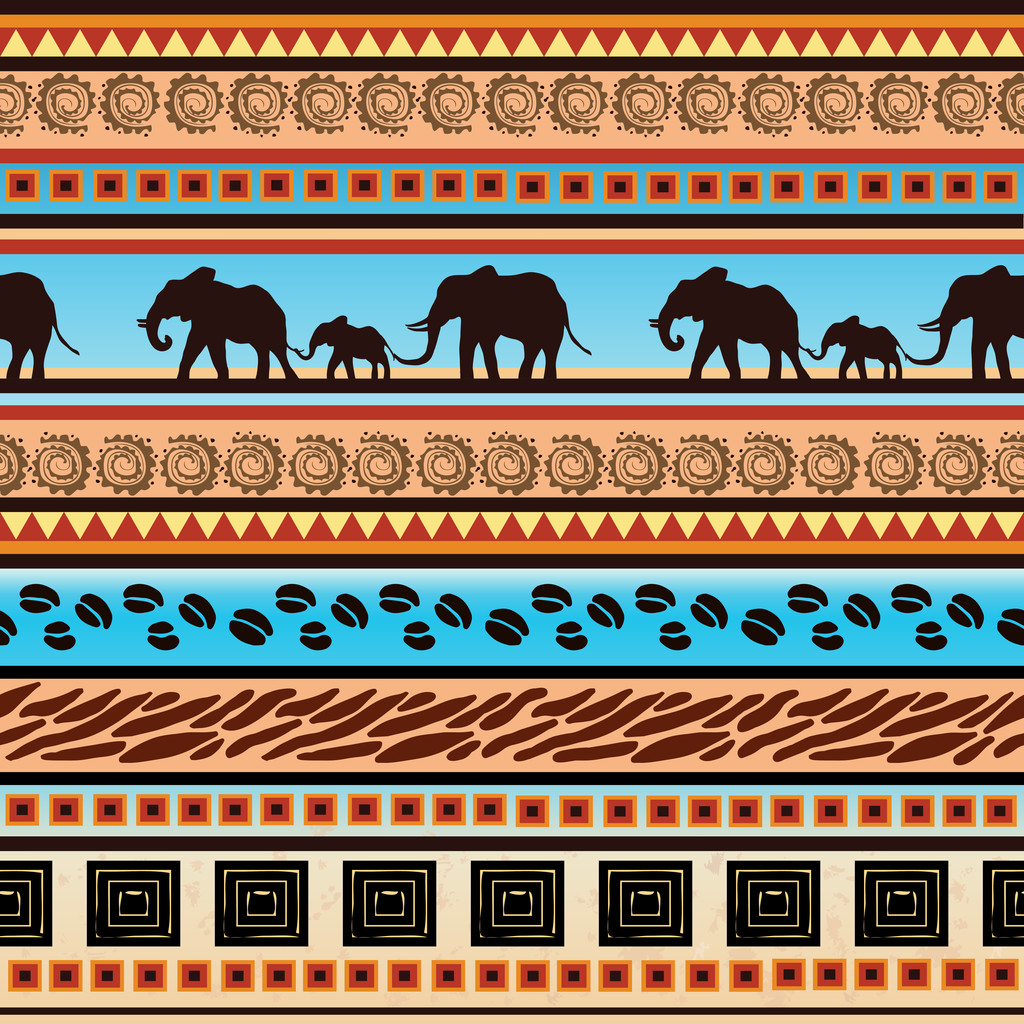 Ethnisch-afrikanisches Muster - Vektor, Bild