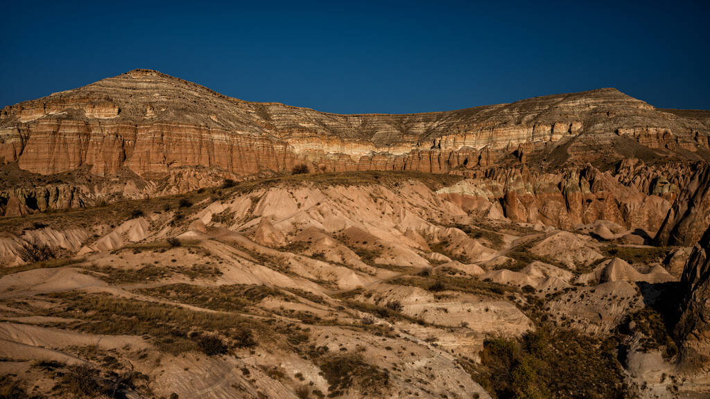 Capadócia, Anatólia, Turquia. Parque Nacional Goreme. Uma formação geológica única na Capadócia. - Foto, Imagem