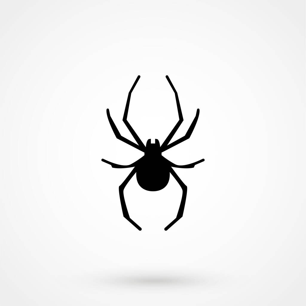 Σύμβολο σημάδι απομονωμένες διανυσματικά εικονογράφηση εικονίδιο αράχνη - Διάνυσμα, εικόνα