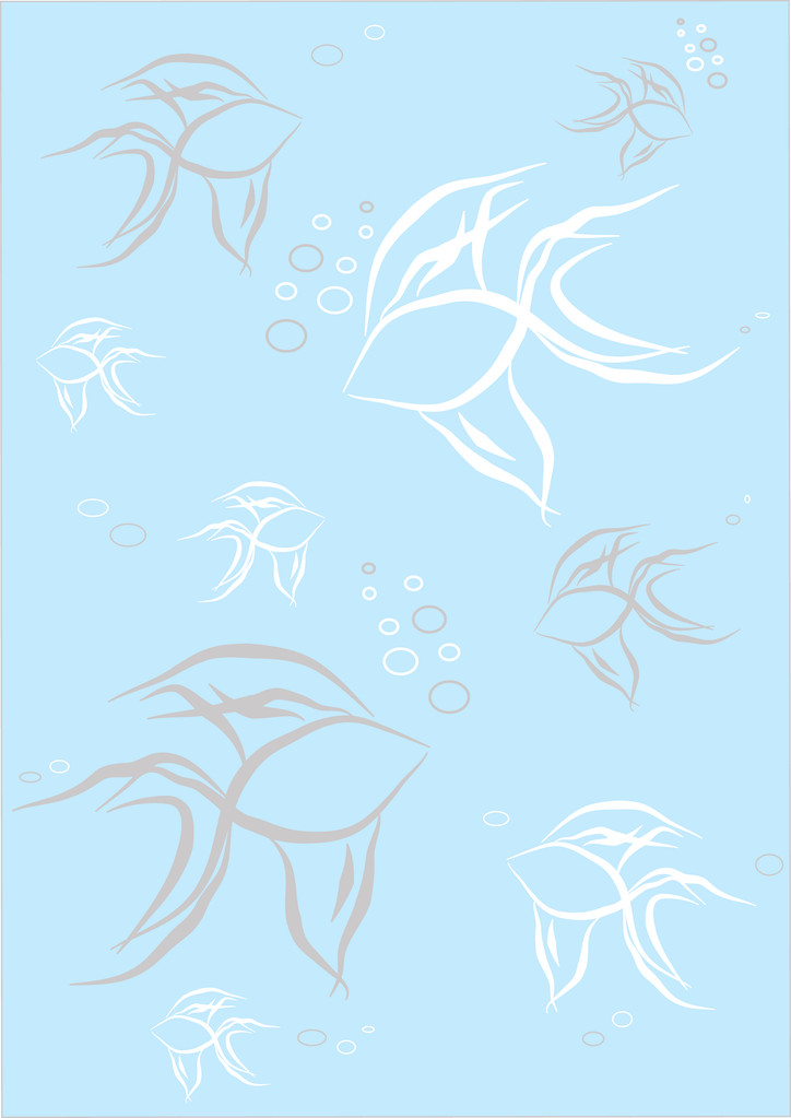 jasnoniebieskie tło z ryb - Wektor, obraz