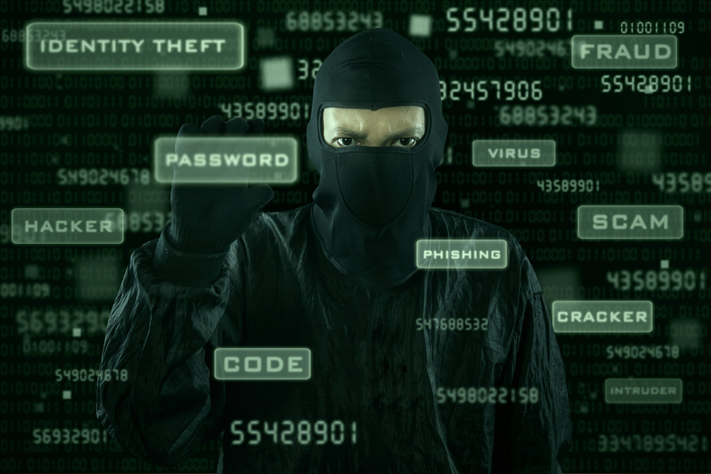 Hacker entwendet Passwort von moderner Schnittstelle - Foto, Bild