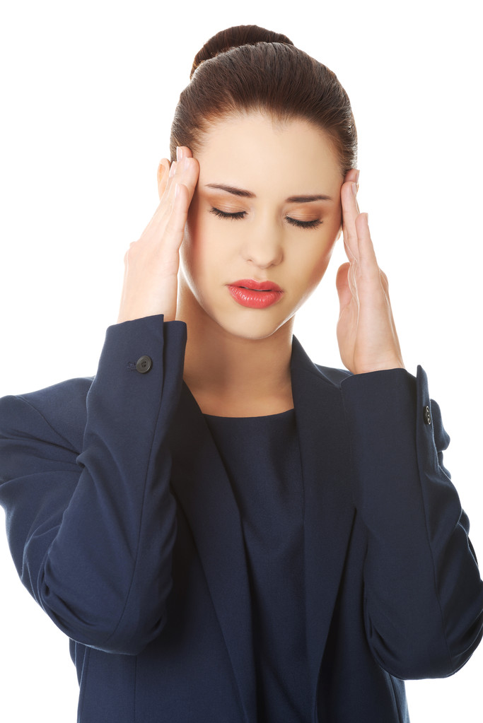mladá žena trpí bolest hlavy - Fotografie, Obrázek