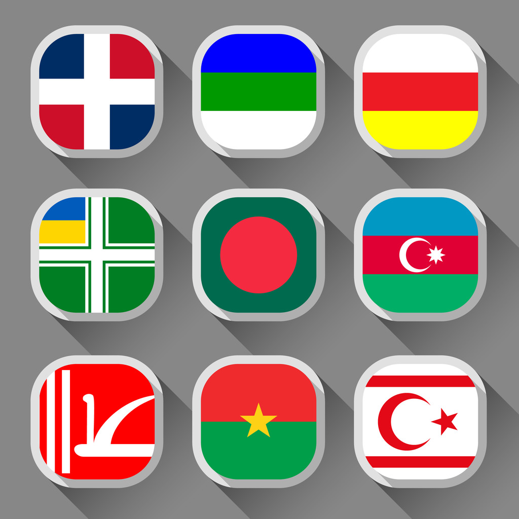 σημαίες του κόσμου - Διάνυσμα, εικόνα
