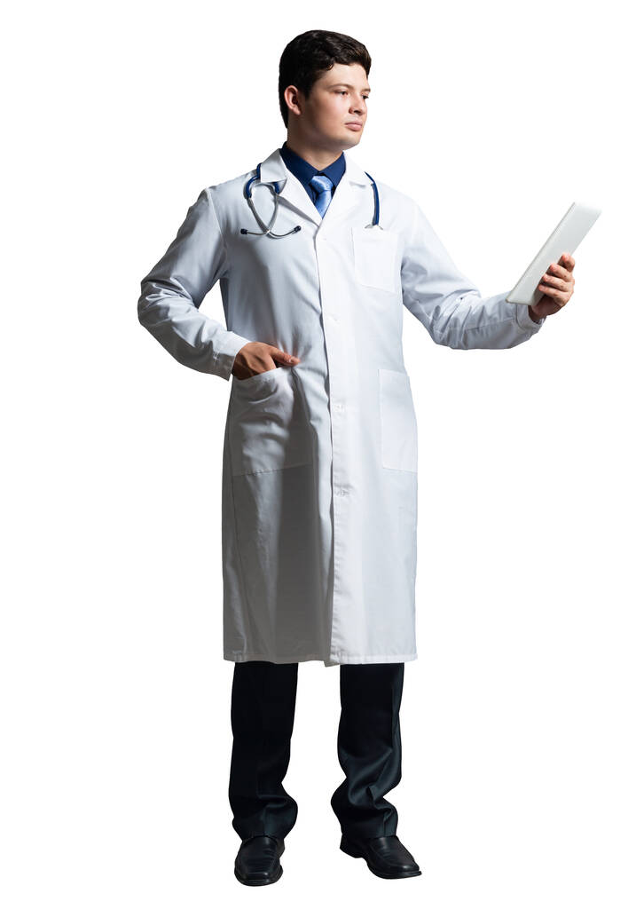 врач с планшетным компьютером - Фото, изображение