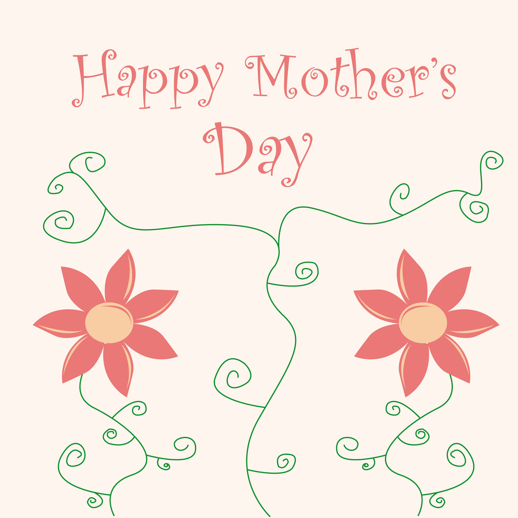 Szczęśliwego Dnia Matki - Wektor, obraz