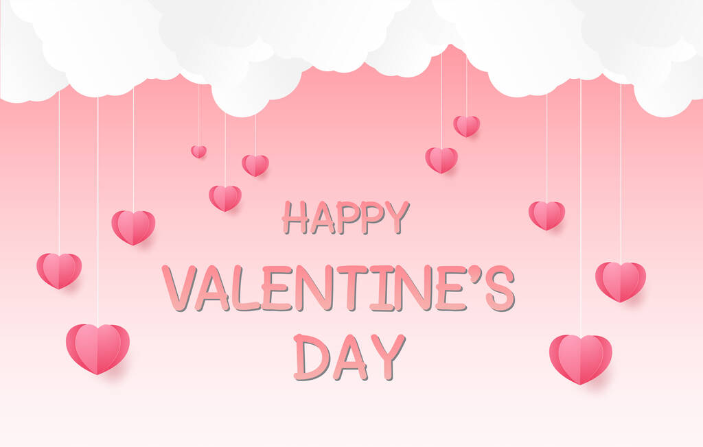 14 cartel de febrero, tarjeta de amor de San Valentín, ilustración vectorial   - Vector, imagen