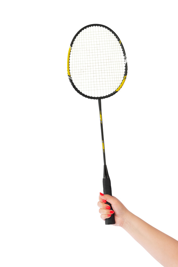 Badminton Raket ile el - Fotoğraf, Görsel