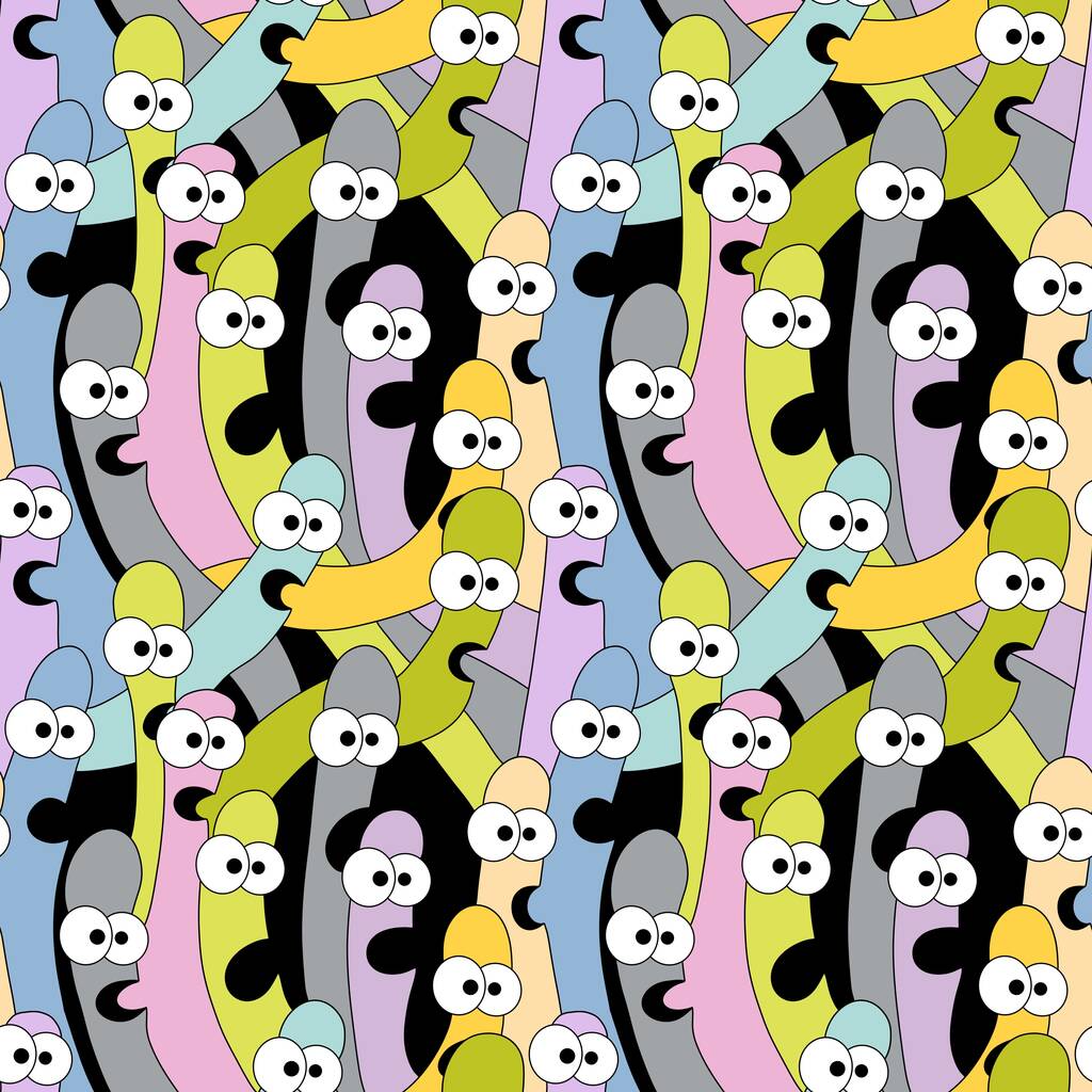 Kids seamless worms pattern for fabrics and textiles and packaging and linens and gifts and cards and hobbies - Photo, Image