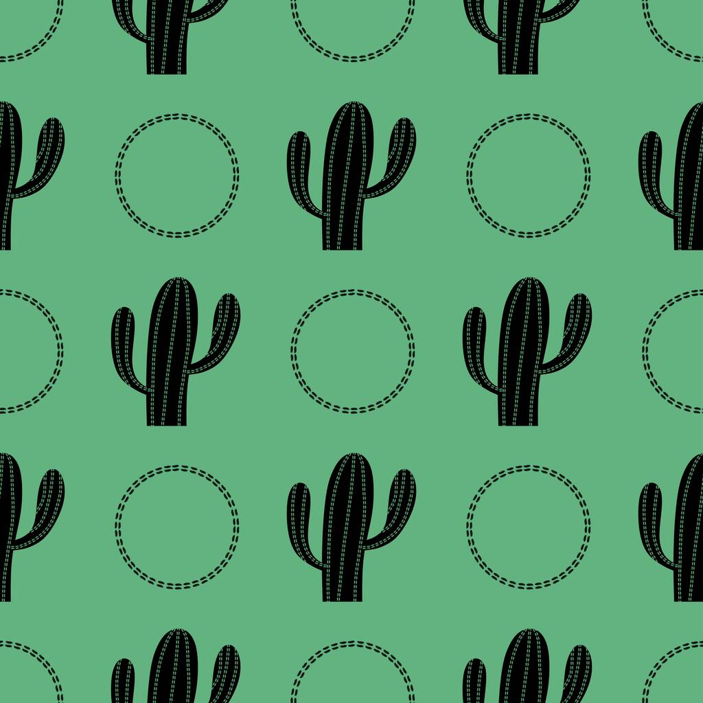 Patrón de cactus sin costura floral para telas y textiles y embalaje y regalos y tarjetas y ropa de cama y niños - Foto, imagen