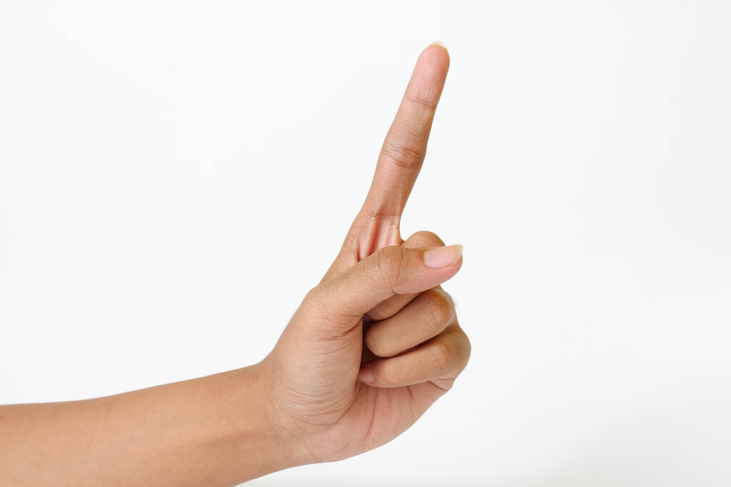 mano de una mujer mostrando un gesto de dedo - Foto, imagen