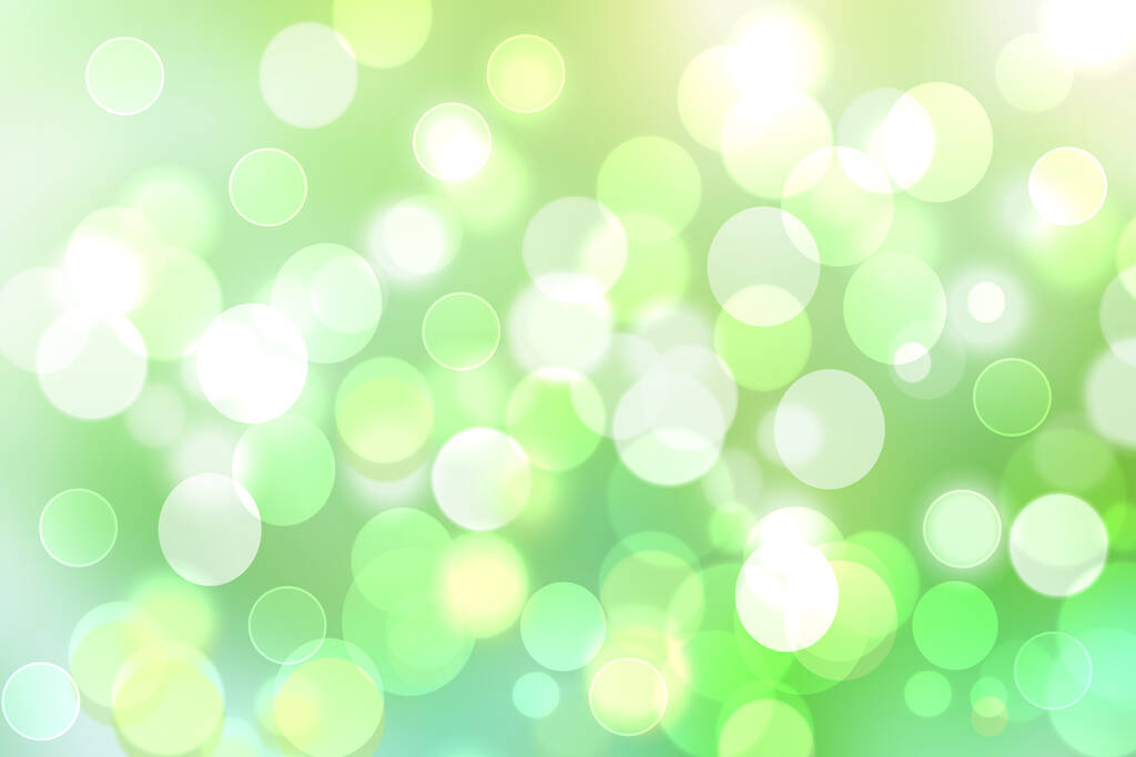 Abstract green light and white delicate colorful pastel spring or summer bokeh background with space. Beautiful modern graphic design texture. - Photo, Image