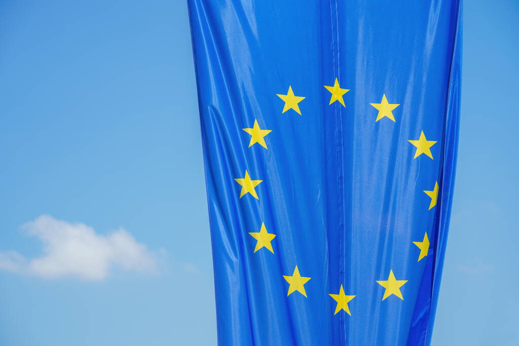 Kuva Euroopan unionin lipusta, jossa on tilaa sisällöllesi - Valokuva, kuva
