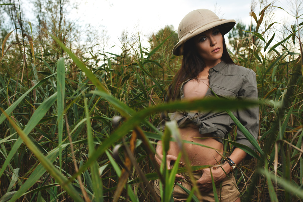 safari nainen suolla
 - Valokuva, kuva
