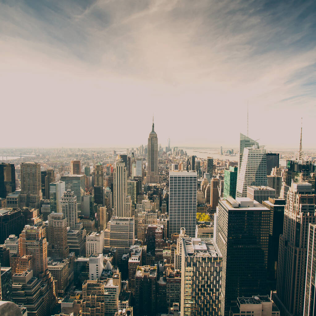 Pohled shora na New York City, Top of the Rock  - Fotografie, Obrázek