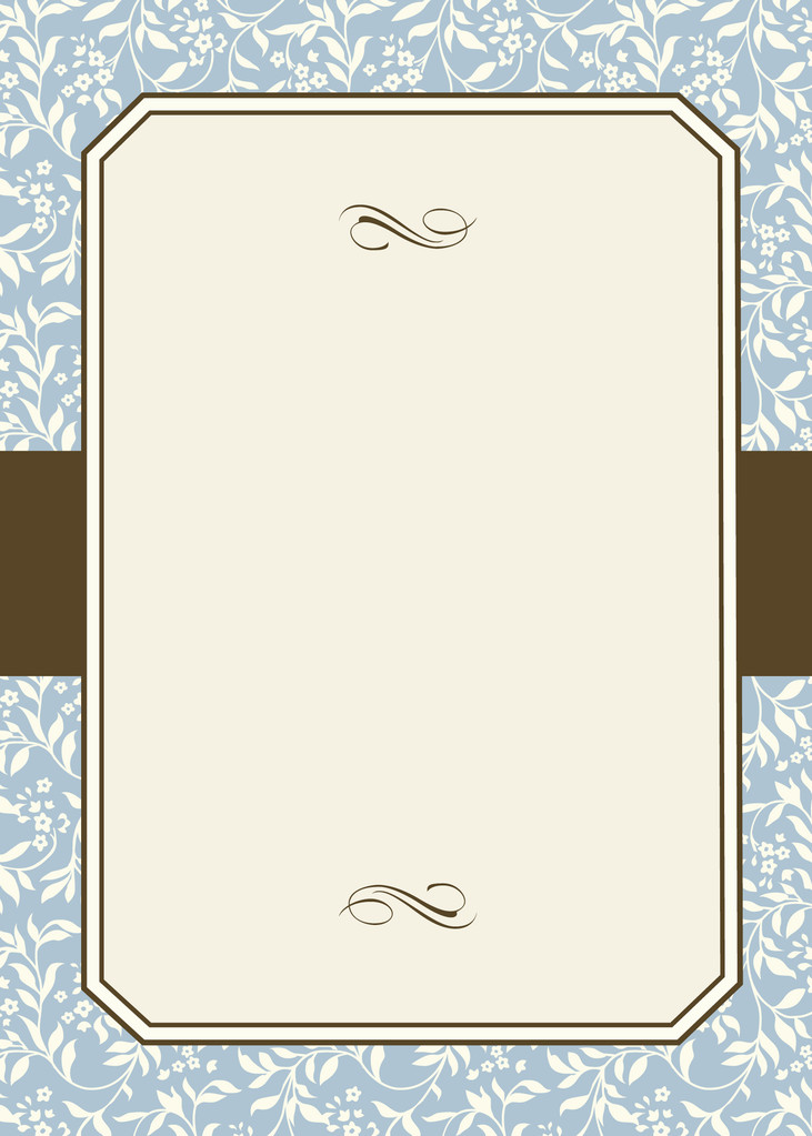 Векторний смугастий квітковий візерунок і рамка
 - Вектор, зображення