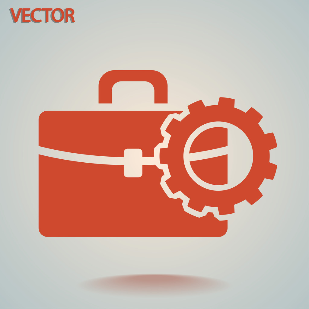 Setting parameters, Briefcase icon - Vector, Image