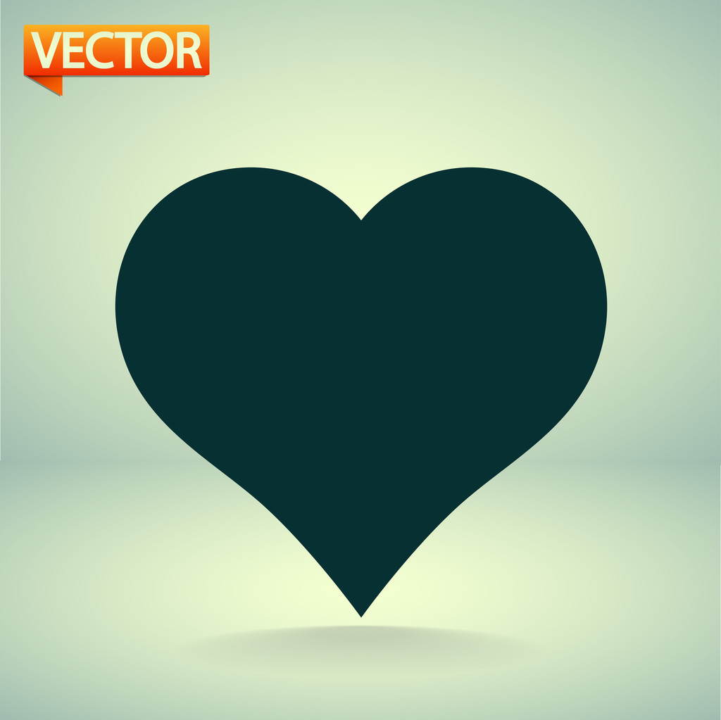icono del corazón
 - Vector, Imagen