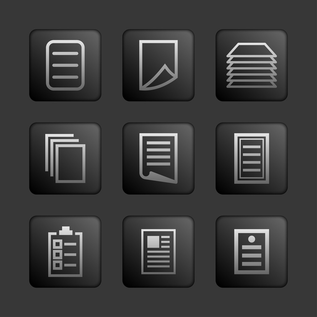 Dokument-Symbole - Vektor, Bild