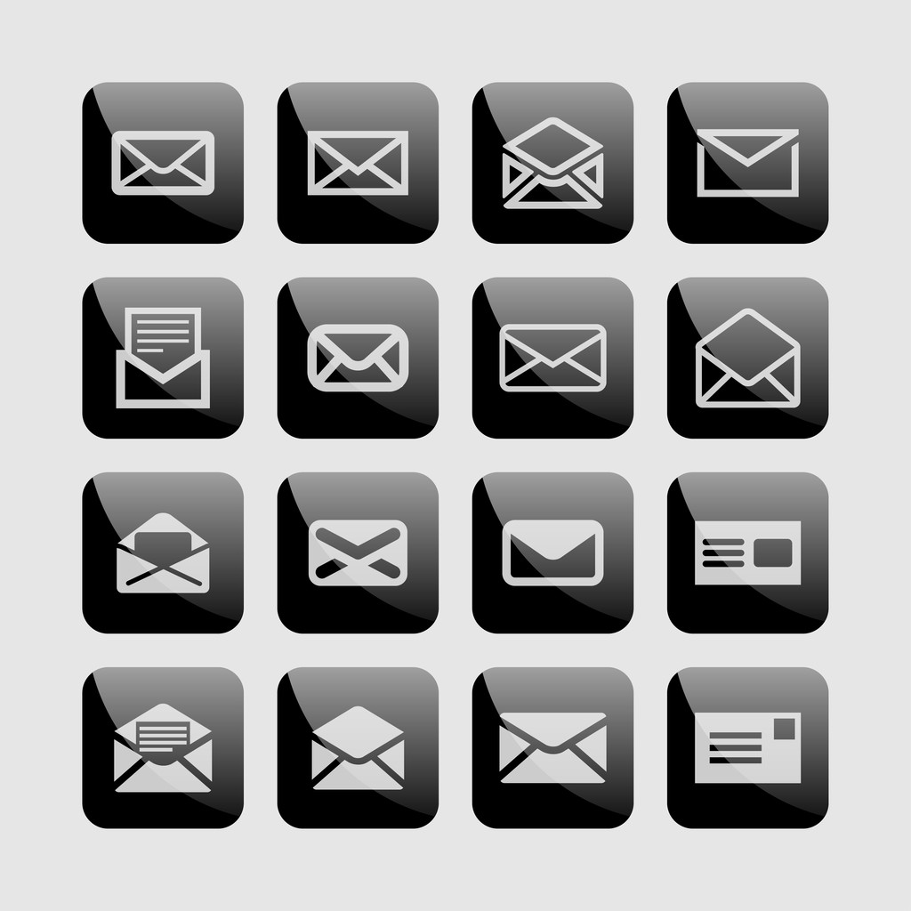 Iconos de correo
 - Vector, imagen