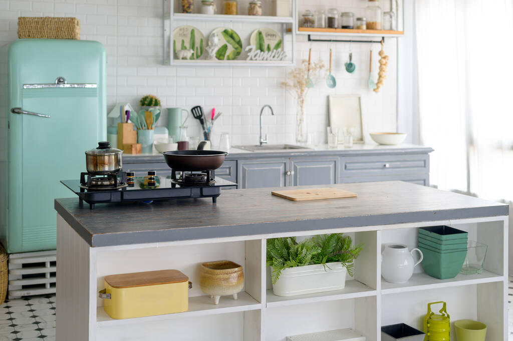 háttér modern konyha szoba - Fotó, kép
