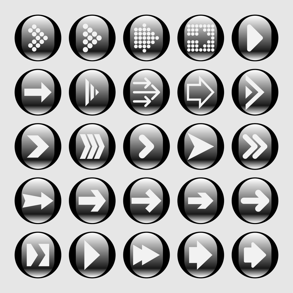 Iconos de flecha - Vector, imagen