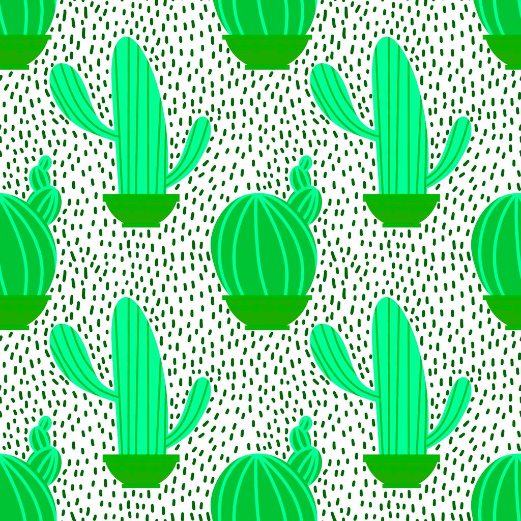 Zomer naadloze cactus patroon voor stoffen en textiel en verpakking en geschenken en kaarten en linnengoed en kinderen en inpakpapier. Hoge kwaliteit foto - Foto, afbeelding