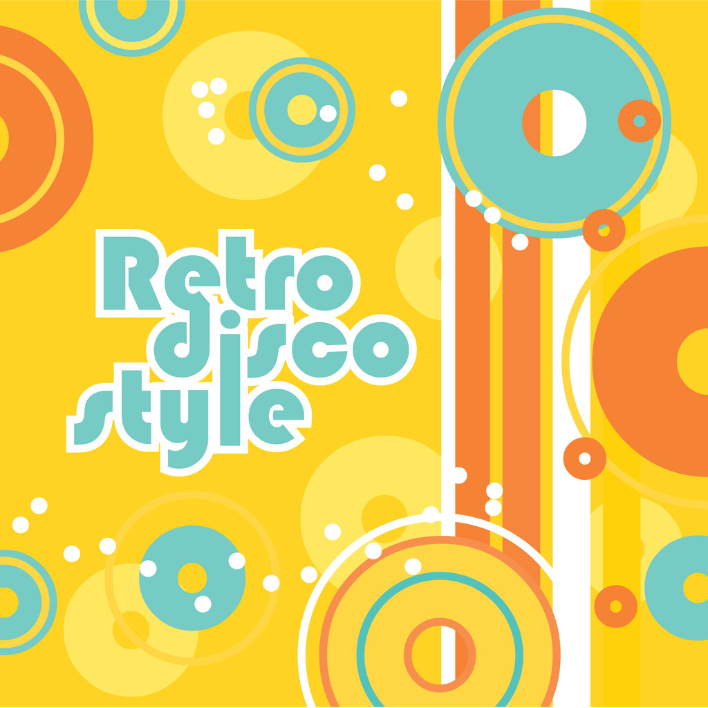 Retro-Disco-Stil - Vektor, Bild