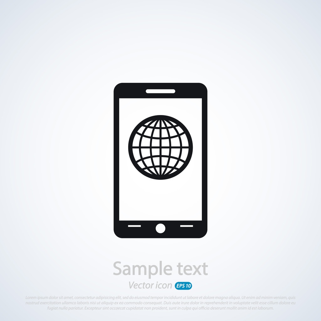 Mobile smartphone icon - Vector, Image
