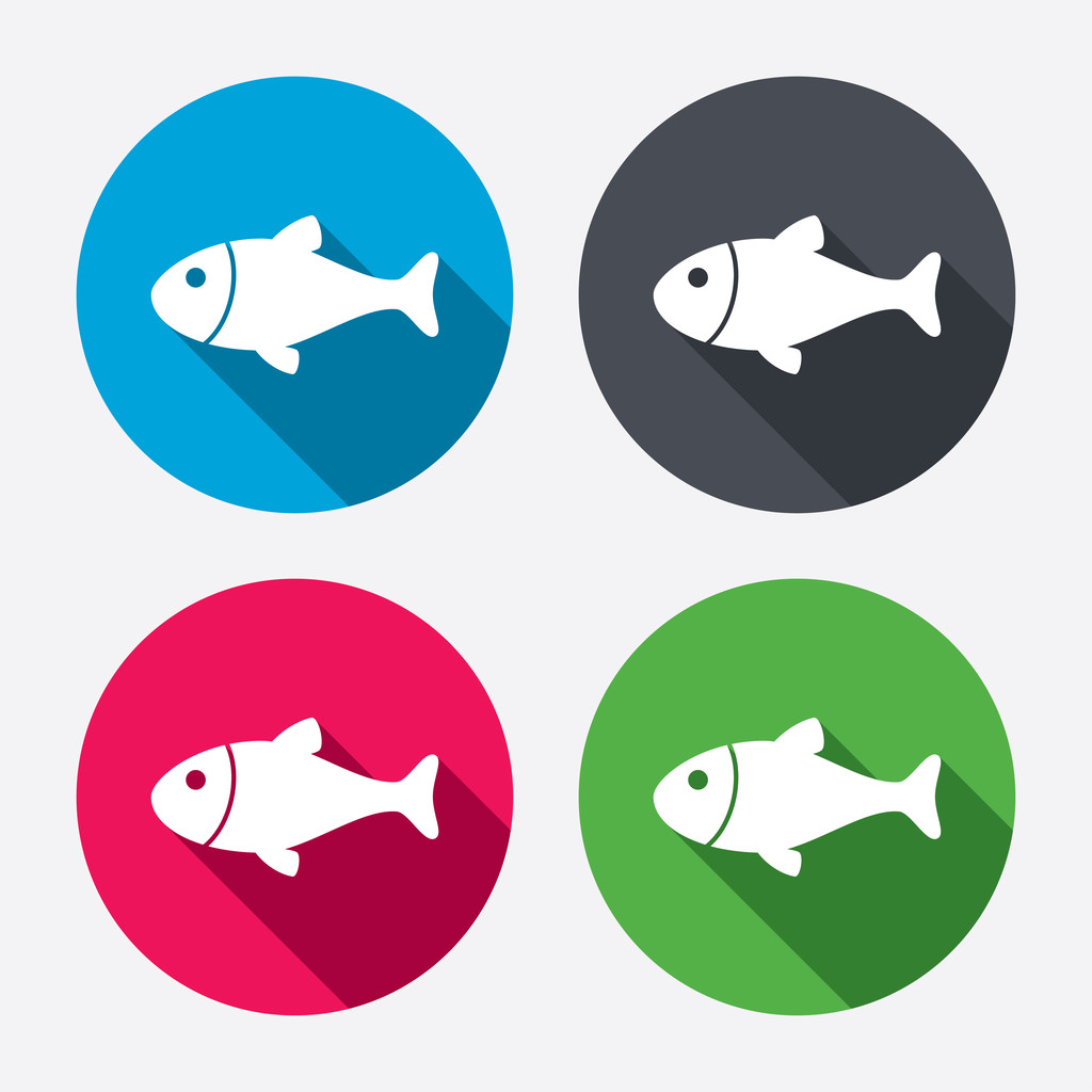 Icone segno pesce
 - Vettoriali, immagini