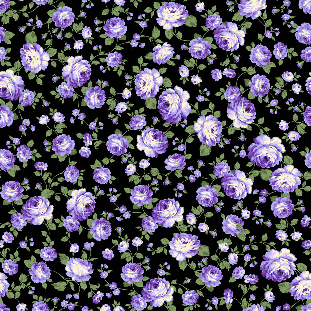 バラの美しい花束とシームレスなパターン, - ベクター画像