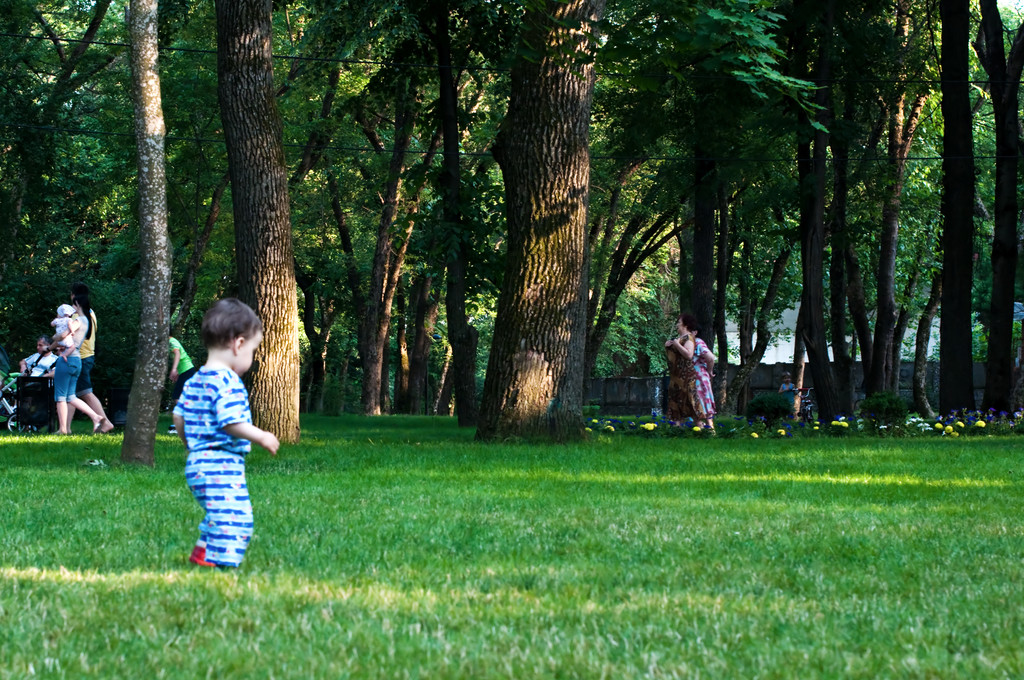 The child goes on a grass - Photo, Image