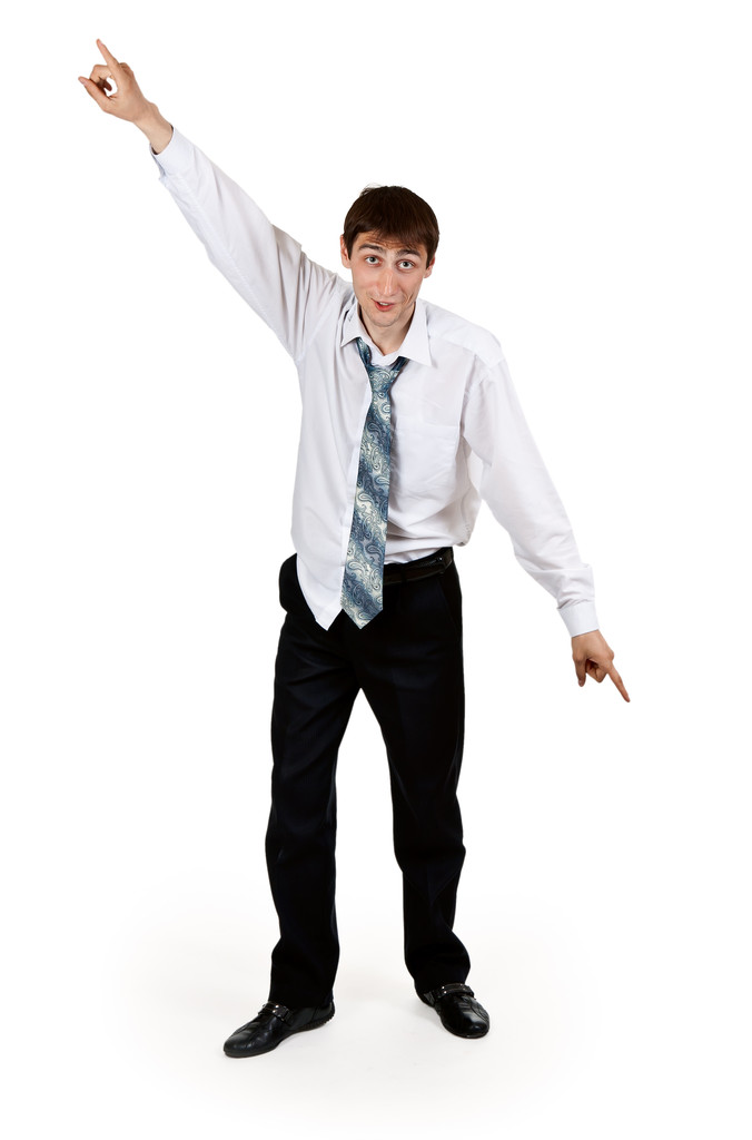 Drunk businessman with ragged clothes - Photo, Image