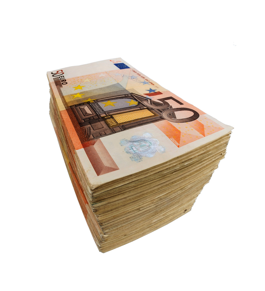 viele Euro-Banknoten - Foto, Bild