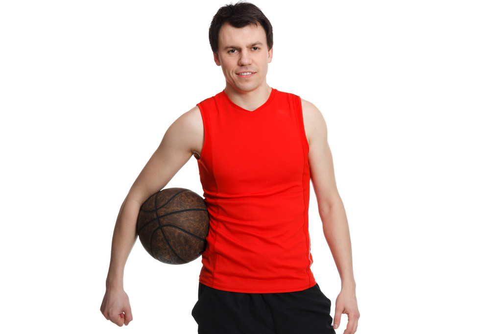 sporty man with a ball - Photo, Image