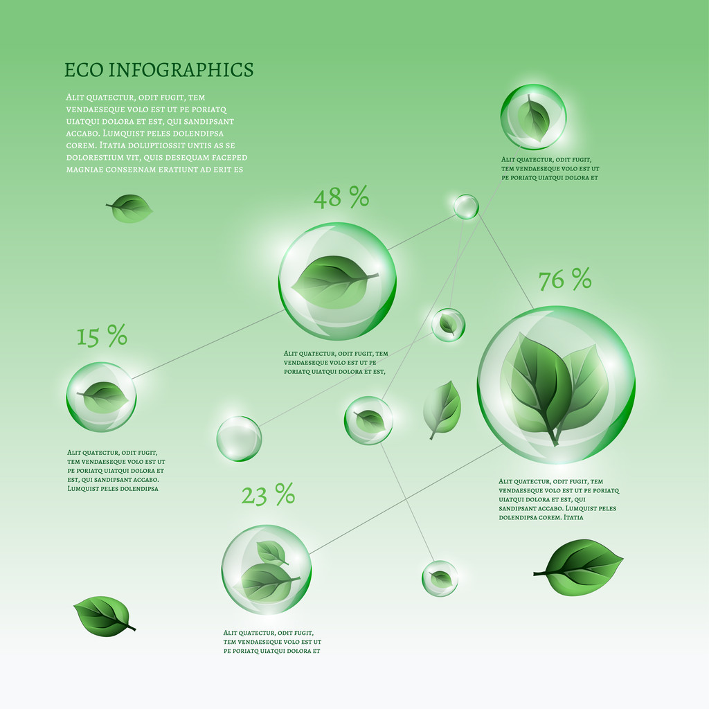 bio infographics - Vektor, kép
