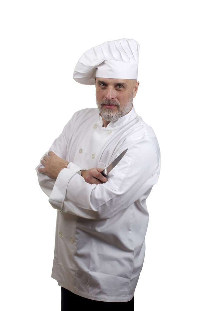 Retrato de un chef con un cuchillo
 - Foto, imagen