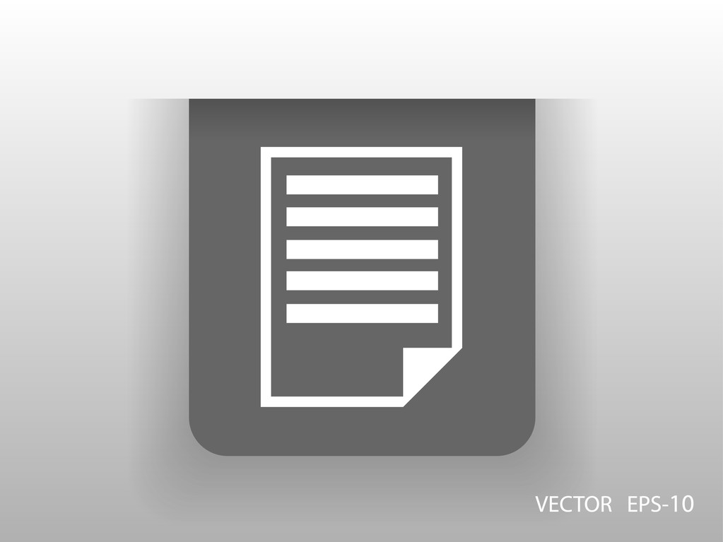 Icône plate de notes
 - Vecteur, image